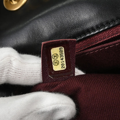 Chanel Black Lambskin Mademoiselle Shoulder Bag