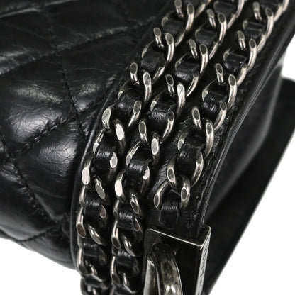 Boy Chanel 2014-2015 Black Calfskin Small Chain Shoulder Bag