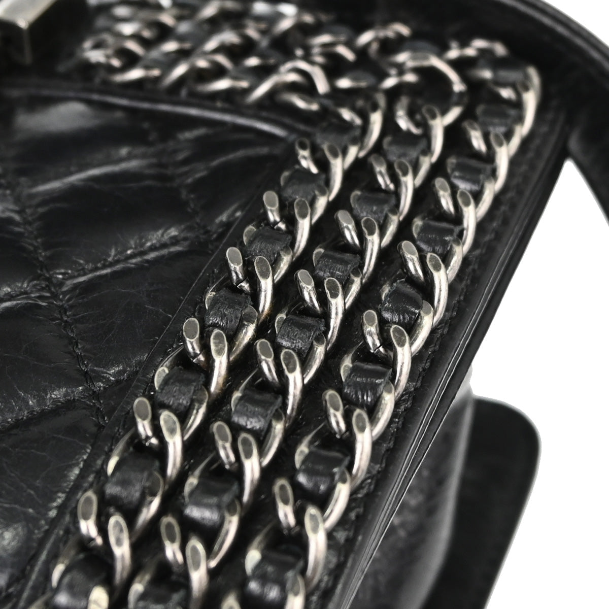 Boy Chanel 2014-2015 Black Calfskin Small Chain Shoulder Bag