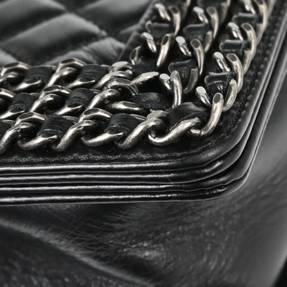 Boy Chanel 2014-2015 Black Calfskin Small Chain Shoulder Bag