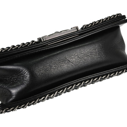 Boy Chanel 2014-2015 Black Calfskin Small Chain Shoulder Bag