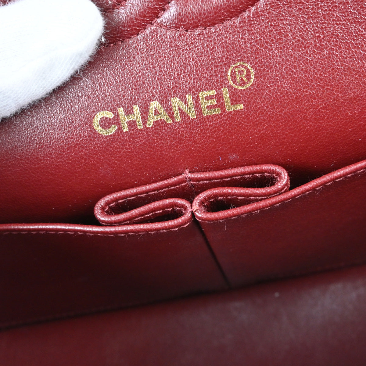 Chanel Black Lambskin Small Double Flap Shoulder Bag