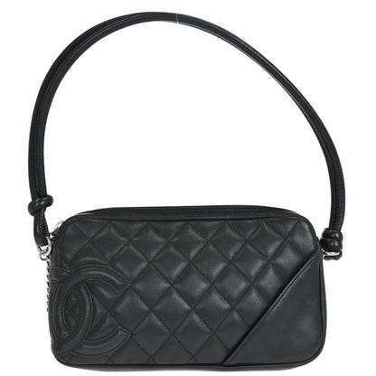 Chanel Black Calfskin Cambon Ligne Handbag