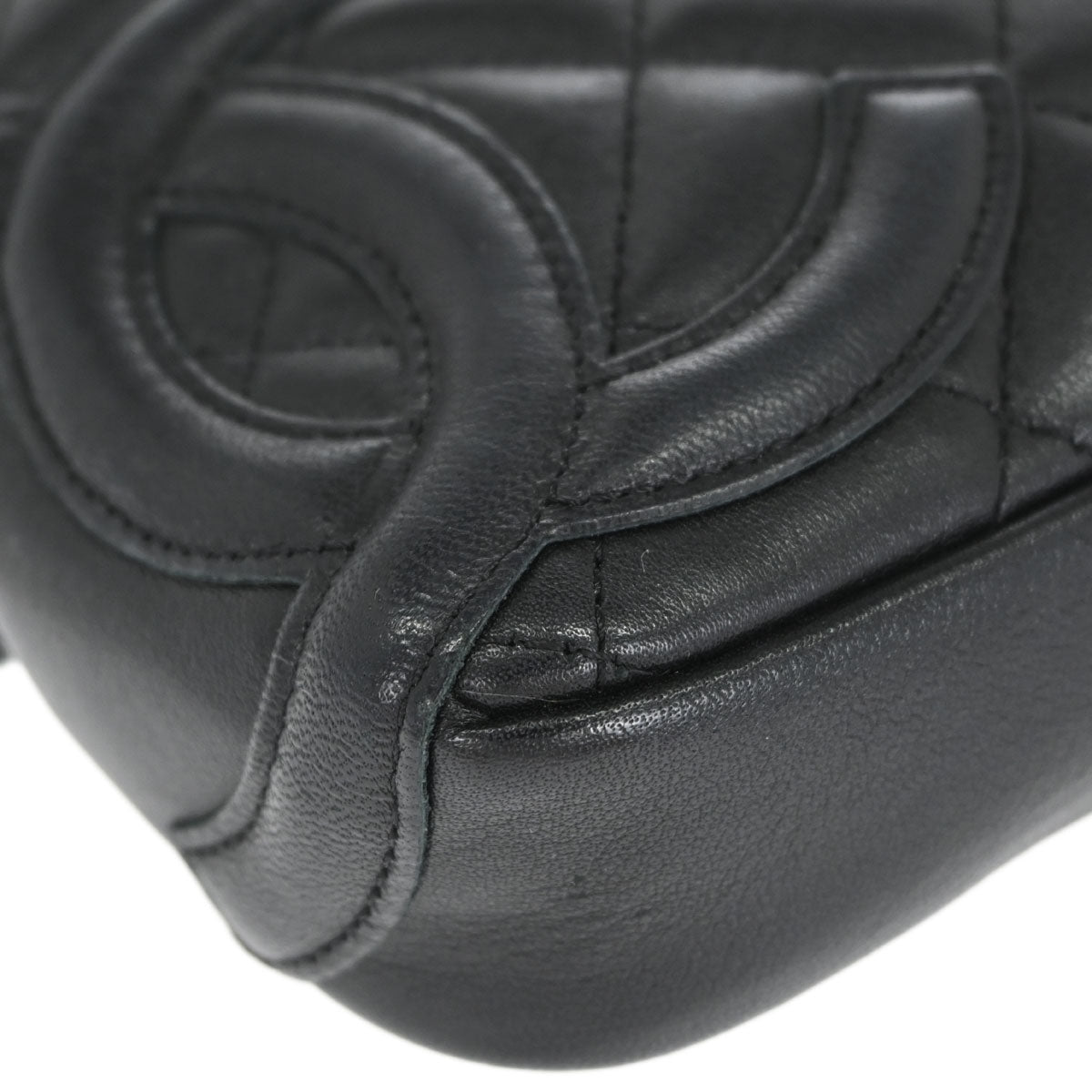 Chanel Black Calfskin Cambon Ligne Handbag