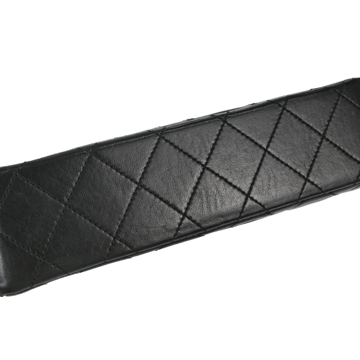 Chanel Black Lambskin Paris Double Flap Shoulder Bag
