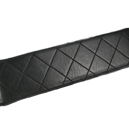 Chanel Black Lambskin Paris Double Flap Shoulder Bag