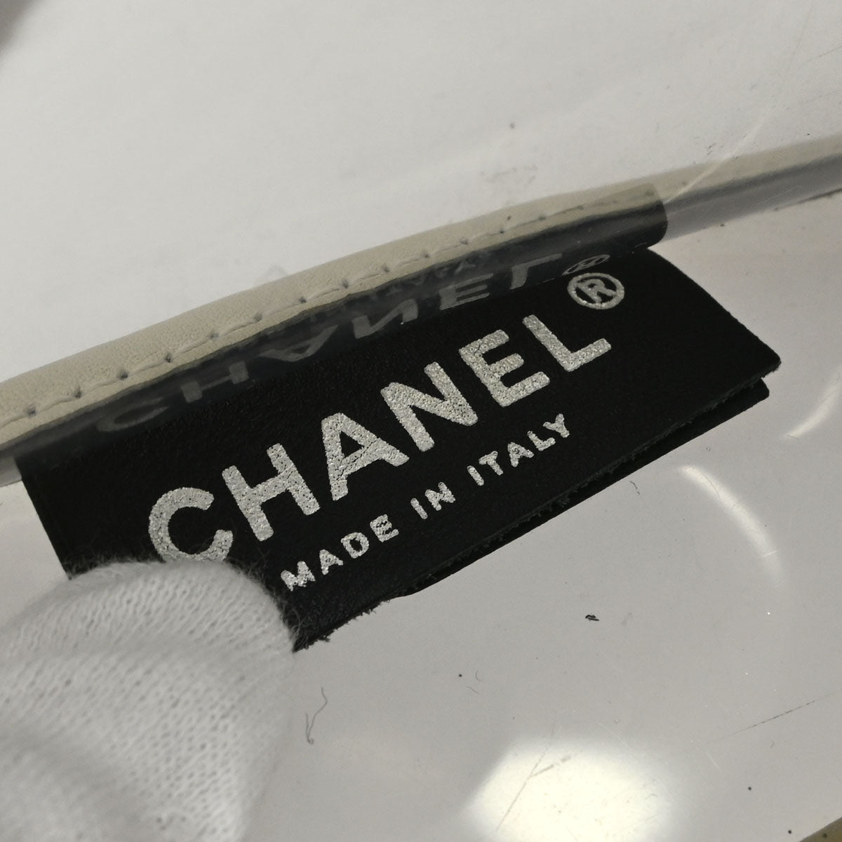 Chanel 2008-2009 Gray PVC Heart CC Flap Bag Shoulder Bag