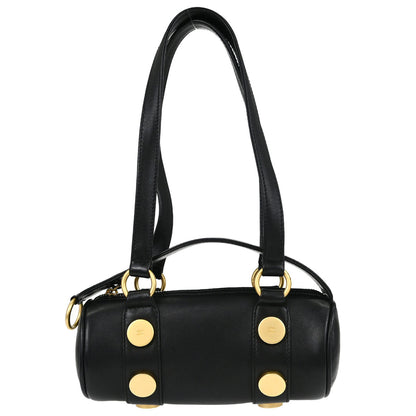 Chanel Black Calfskin Barrel Bag Handbag