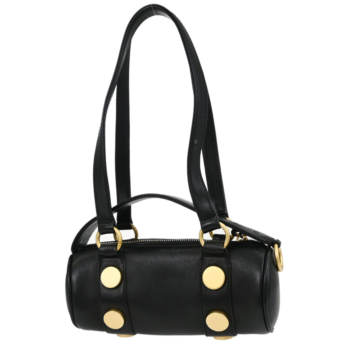 Chanel Black Calfskin Barrel Bag Handbag