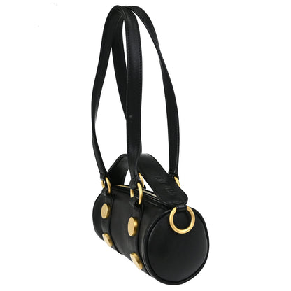 Chanel Black Calfskin Barrel Bag Handbag