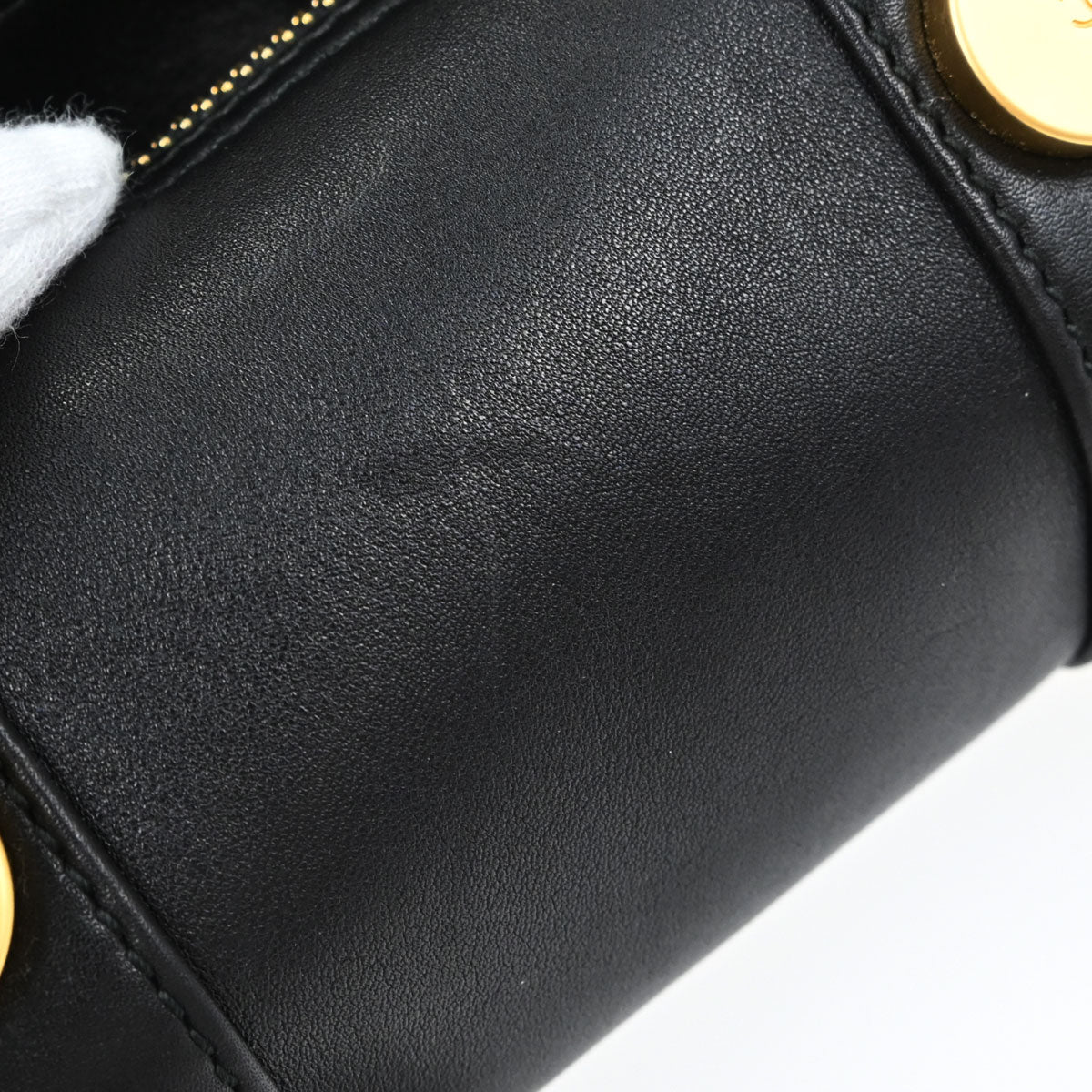 Chanel Black Calfskin Barrel Bag Handbag