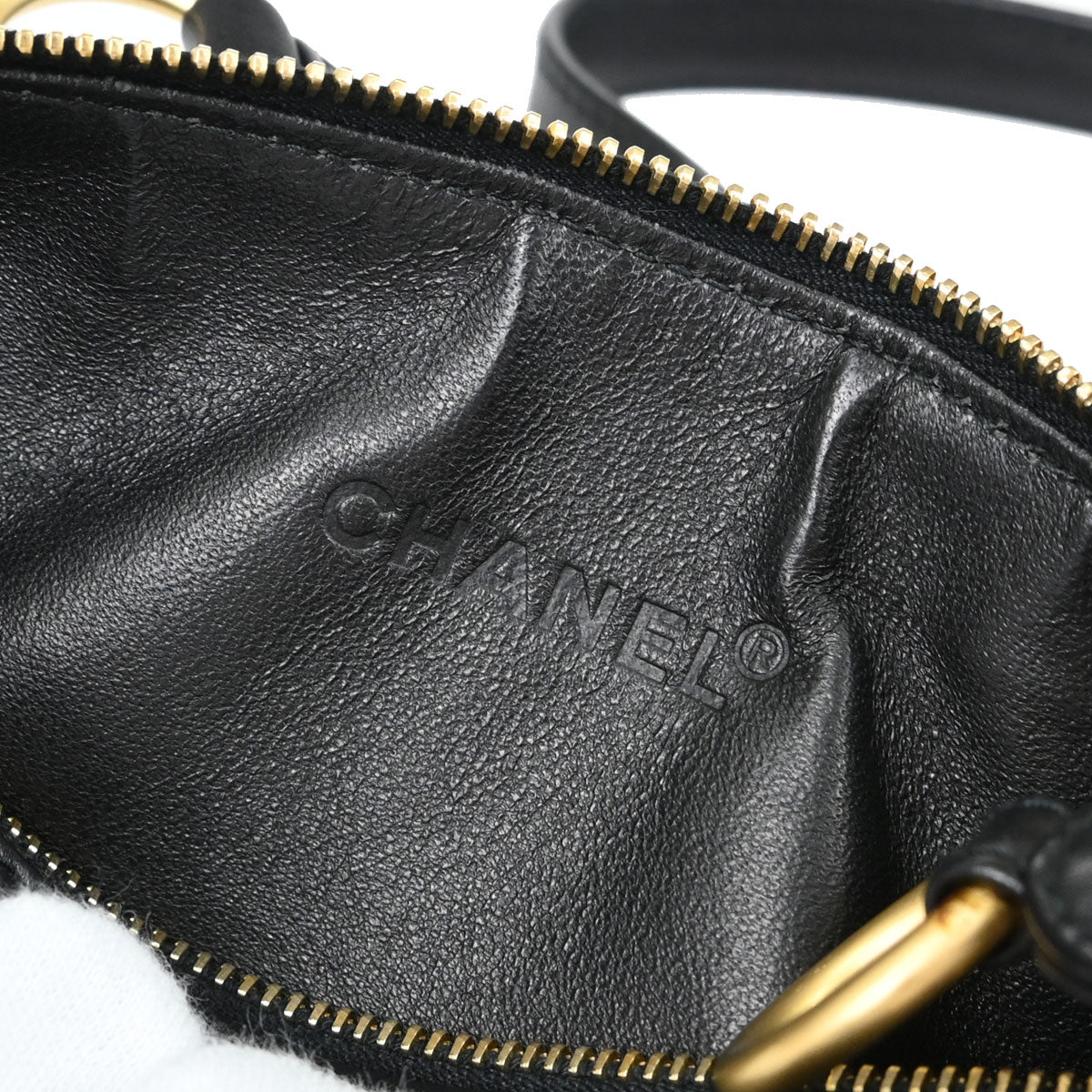 Chanel Black Calfskin Barrel Bag Handbag