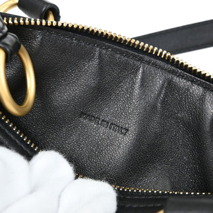 Chanel Black Calfskin Barrel Bag Handbag