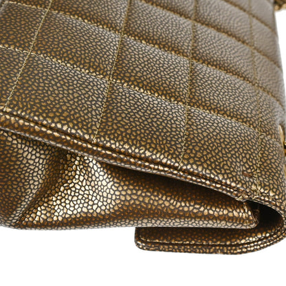 Chanel Bronze Caviar Skin Choco Bar Paris-Byzance East West Shoulder Bag