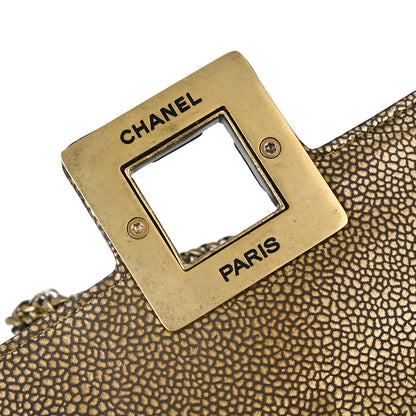 Chanel Bronze Caviar Skin Choco Bar Paris-Byzance East West Shoulder Bag