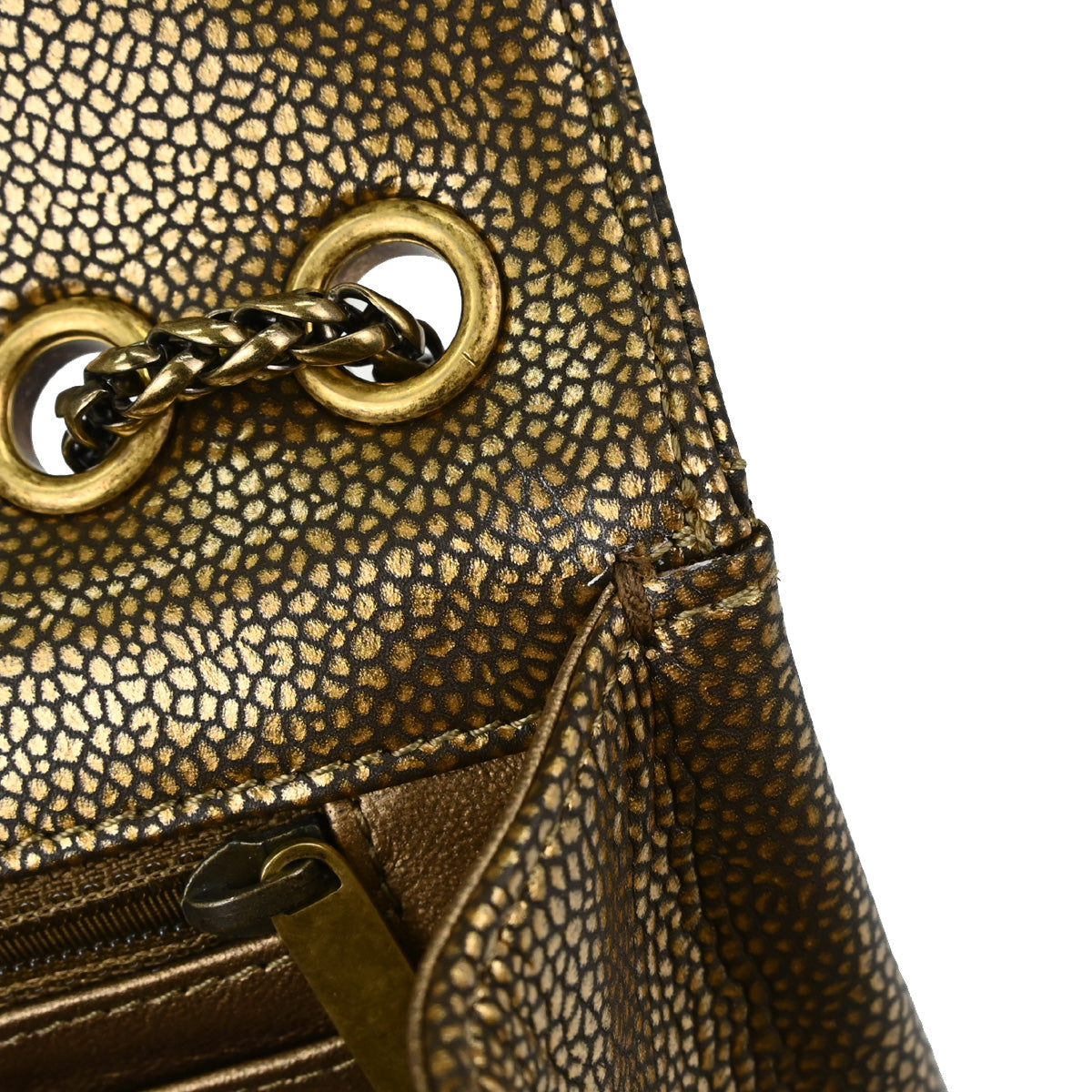 Chanel Bronze Caviar Skin Choco Bar Paris-Byzance East West Shoulder Bag