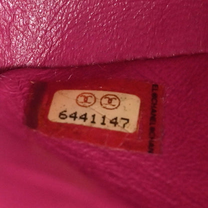 Chanel 2000-2002 Pink Lambskin Medium Classic Double Flap Shoulder Bag
