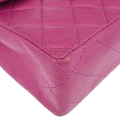 Chanel Pink Lambskin Mini Classic Square Flap Shoulder Bag 17