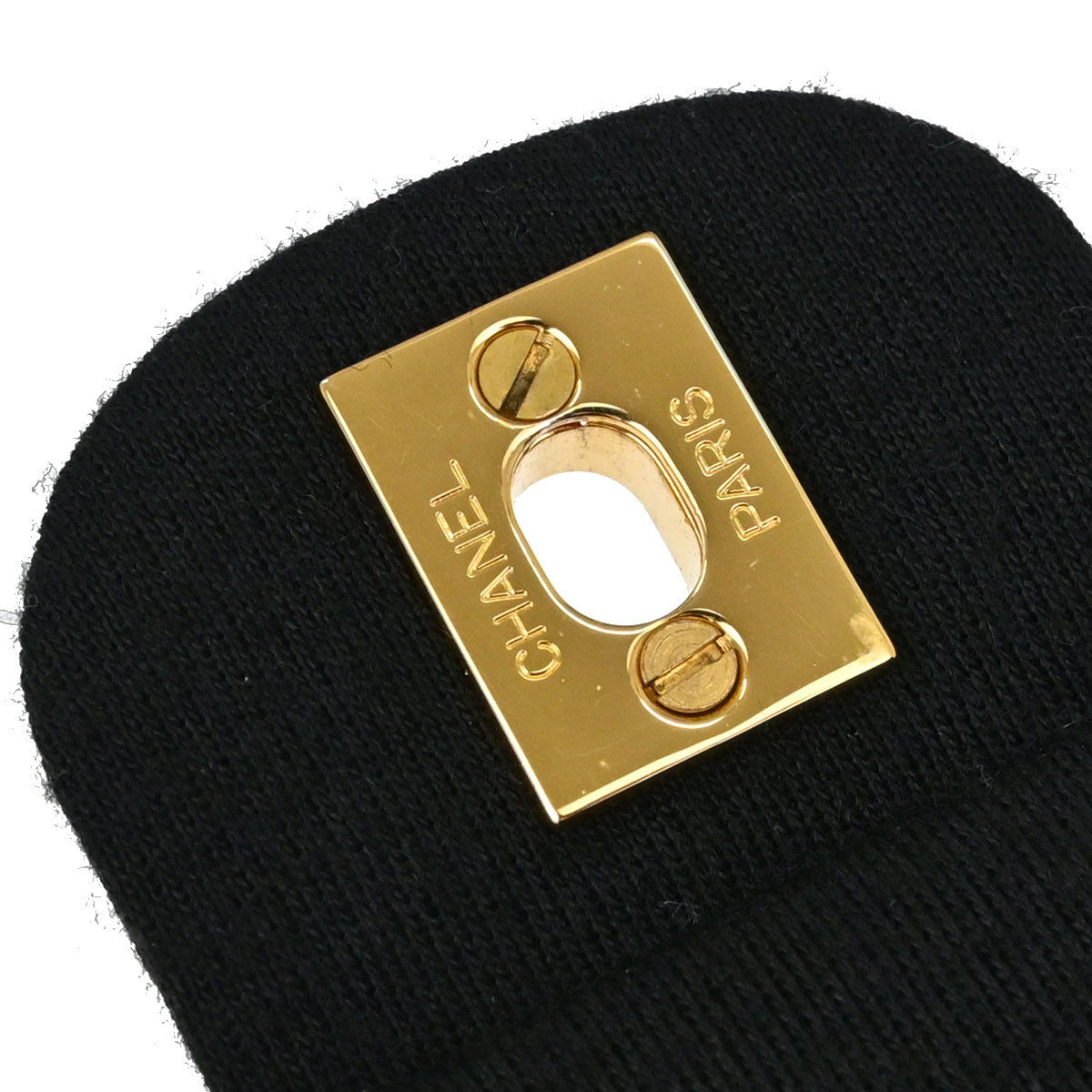 Chanel Black Cotton Small Classic Double Flap Shoulder Bag