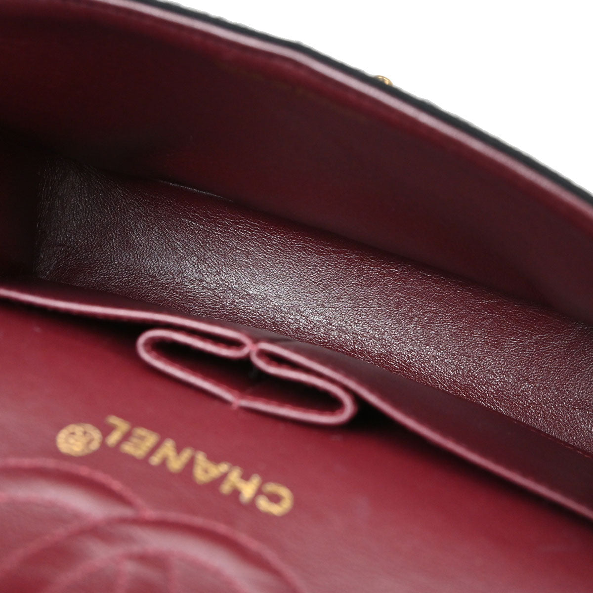 Chanel Black Cotton Small Classic Double Flap Shoulder Bag