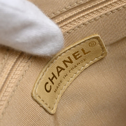 Chanel 2003-2004 Beige Caviar Skin Handbag