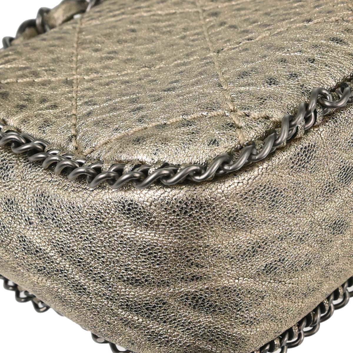 Chanel Metallic Gold Calfskin Leo Lion Flap Bag Shoulder Bag
