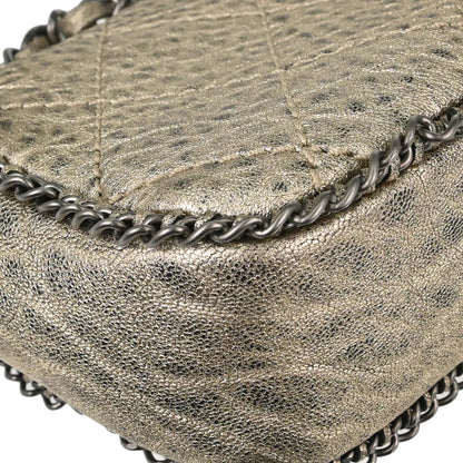 Chanel Metallic Gold Calfskin Leo Lion Flap Bag Shoulder Bag