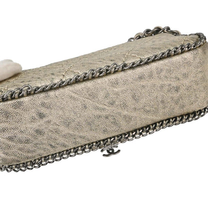 Chanel Metallic Gold Calfskin Leo Lion Flap Bag Shoulder Bag