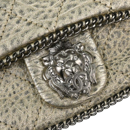 Chanel Metallic Gold Calfskin Leo Lion Flap Bag Shoulder Bag
