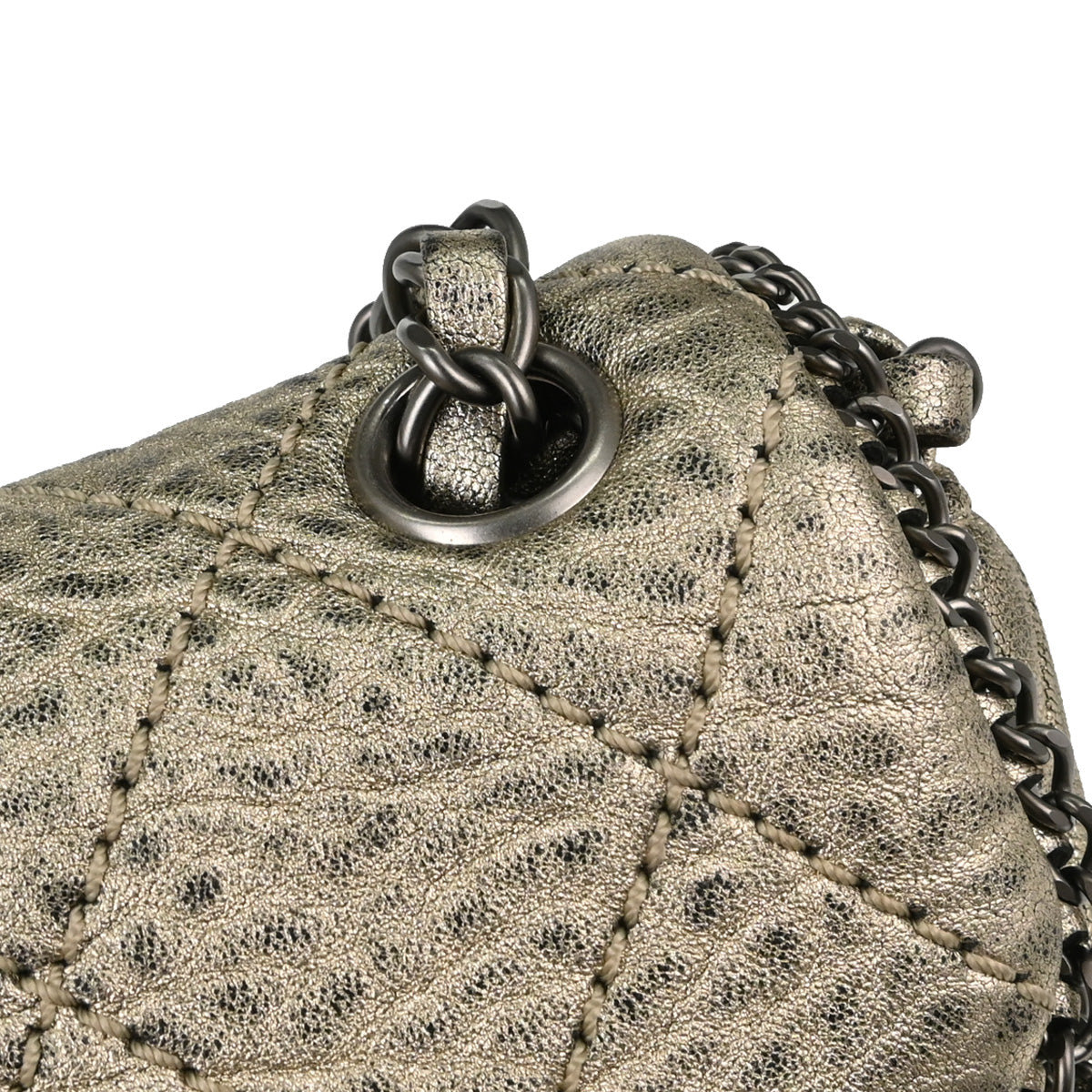 Chanel Metallic Gold Calfskin Leo Lion Flap Bag Shoulder Bag