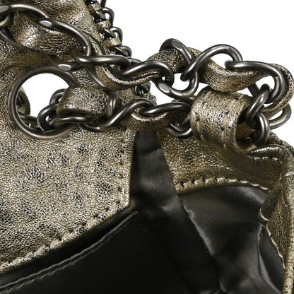 Chanel Metallic Gold Calfskin Leo Lion Flap Bag Shoulder Bag