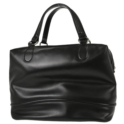 Chanel Black Calfskin Country Ride Doctor Bag Handbag