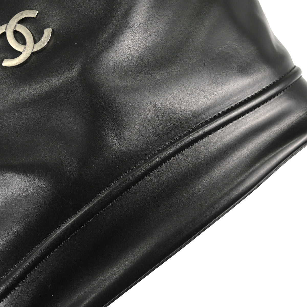 Chanel Black Calfskin Country Ride Doctor Bag Handbag