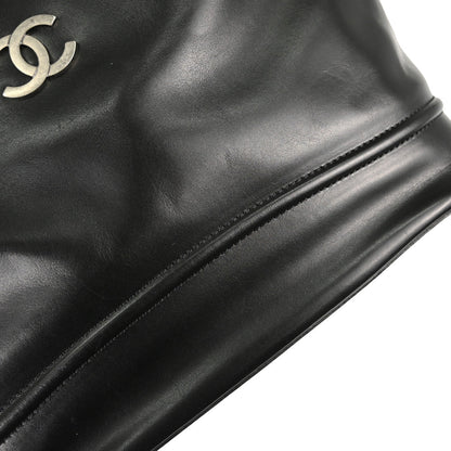 Chanel Black Calfskin Country Ride Doctor Bag Handbag