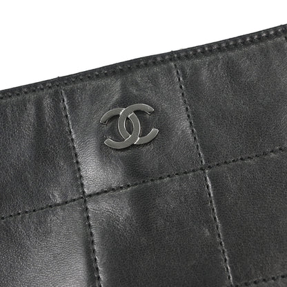 Chanel 2002-2003 Black Lambskin Fringe Chocolate Bar Shoulder Bag