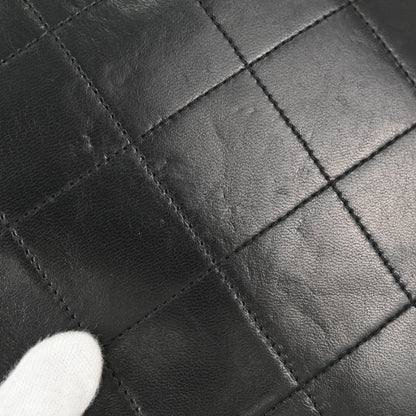 Chanel 2002-2003 Black Lambskin Fringe Chocolate Bar Shoulder Bag