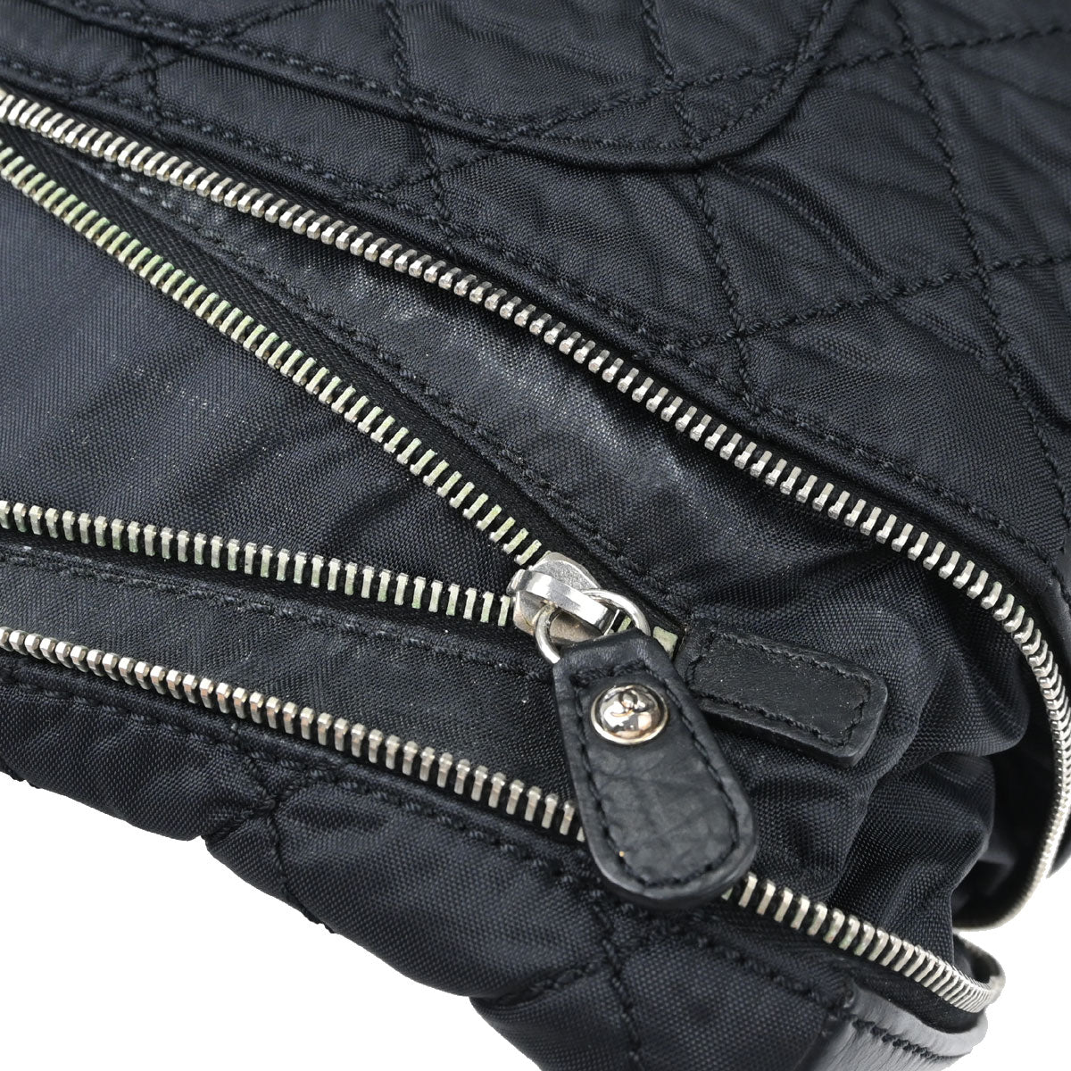 Chanel Black Nylon Expandable Single Flap Shoulder Bag