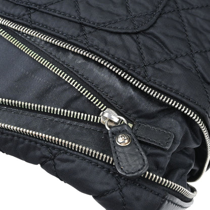 Chanel Black Nylon Expandable Single Flap Shoulder Bag