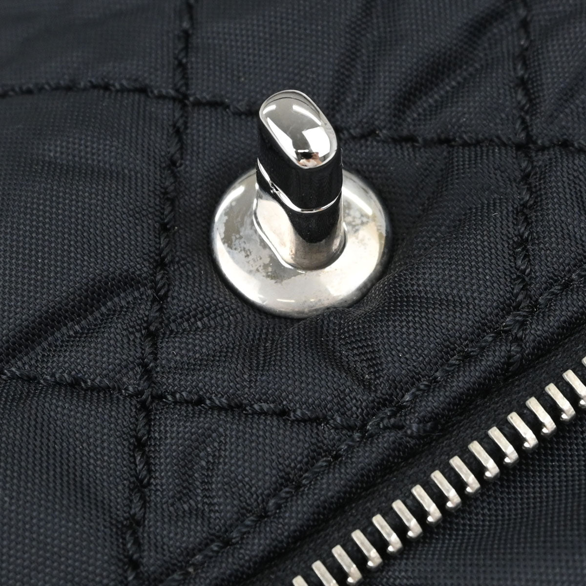 Chanel Black Nylon Expandable Single Flap Shoulder Bag