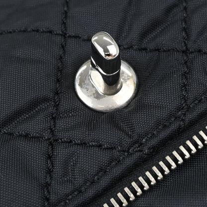 Chanel Black Nylon Expandable Single Flap Shoulder Bag