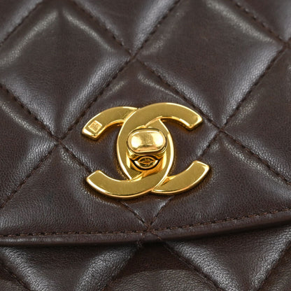 Chanel Brown Lambskin Handbag