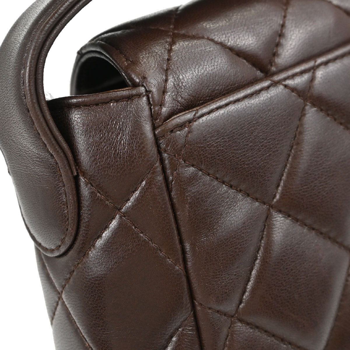 Chanel Brown Lambskin Handbag