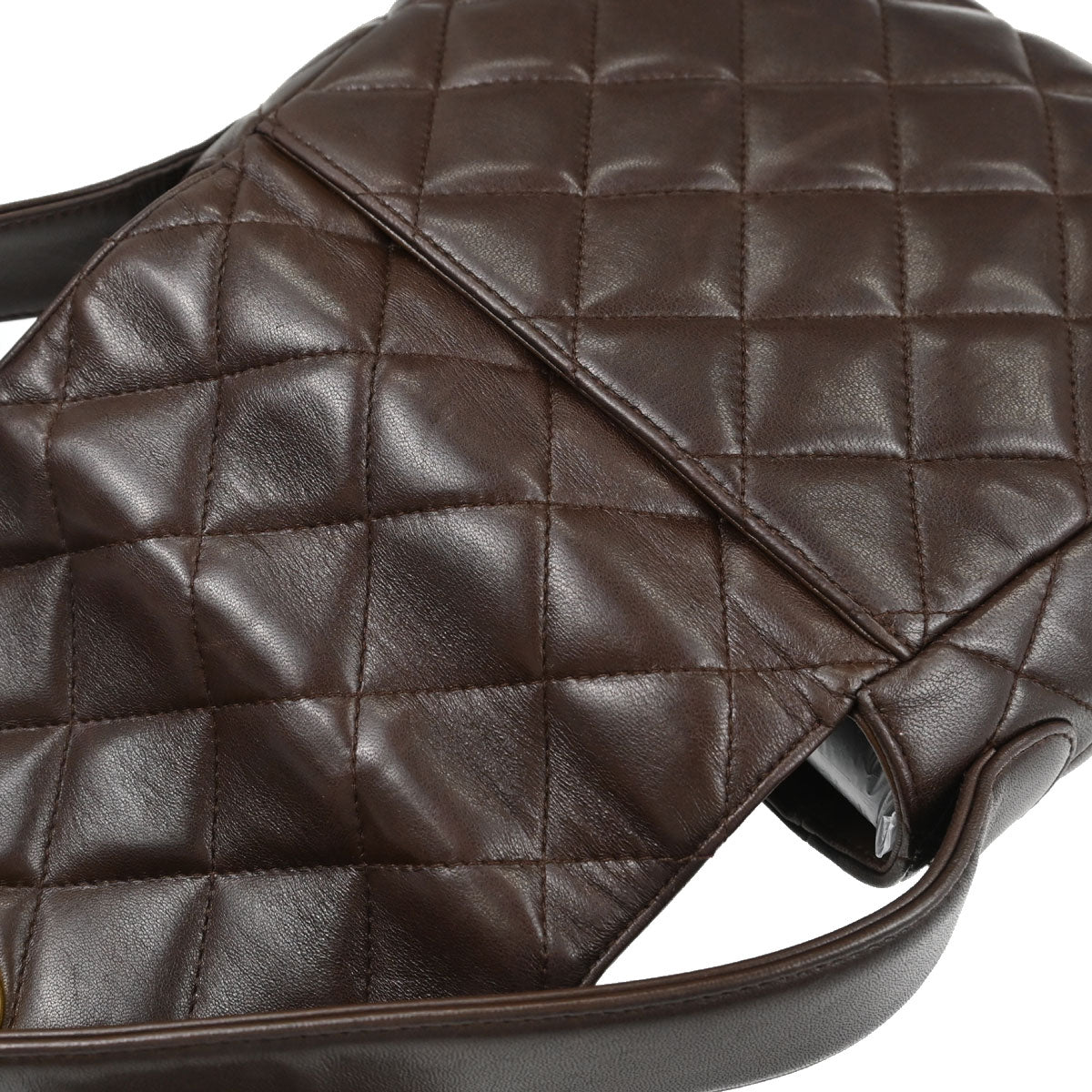 Chanel Brown Lambskin Handbag