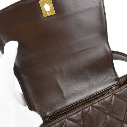 Chanel Brown Lambskin Handbag