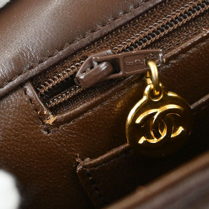 Chanel Brown Lambskin Handbag