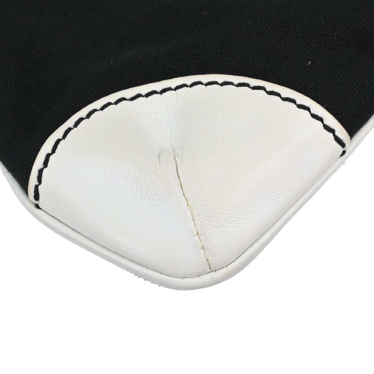 Chanel Black White Canvas CC Handbag