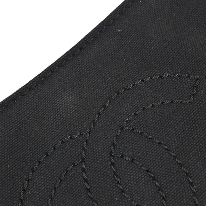 Chanel Black White Canvas CC Handbag