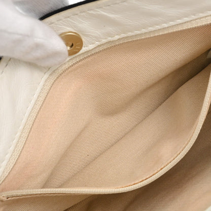 Chanel Black White Canvas CC Handbag