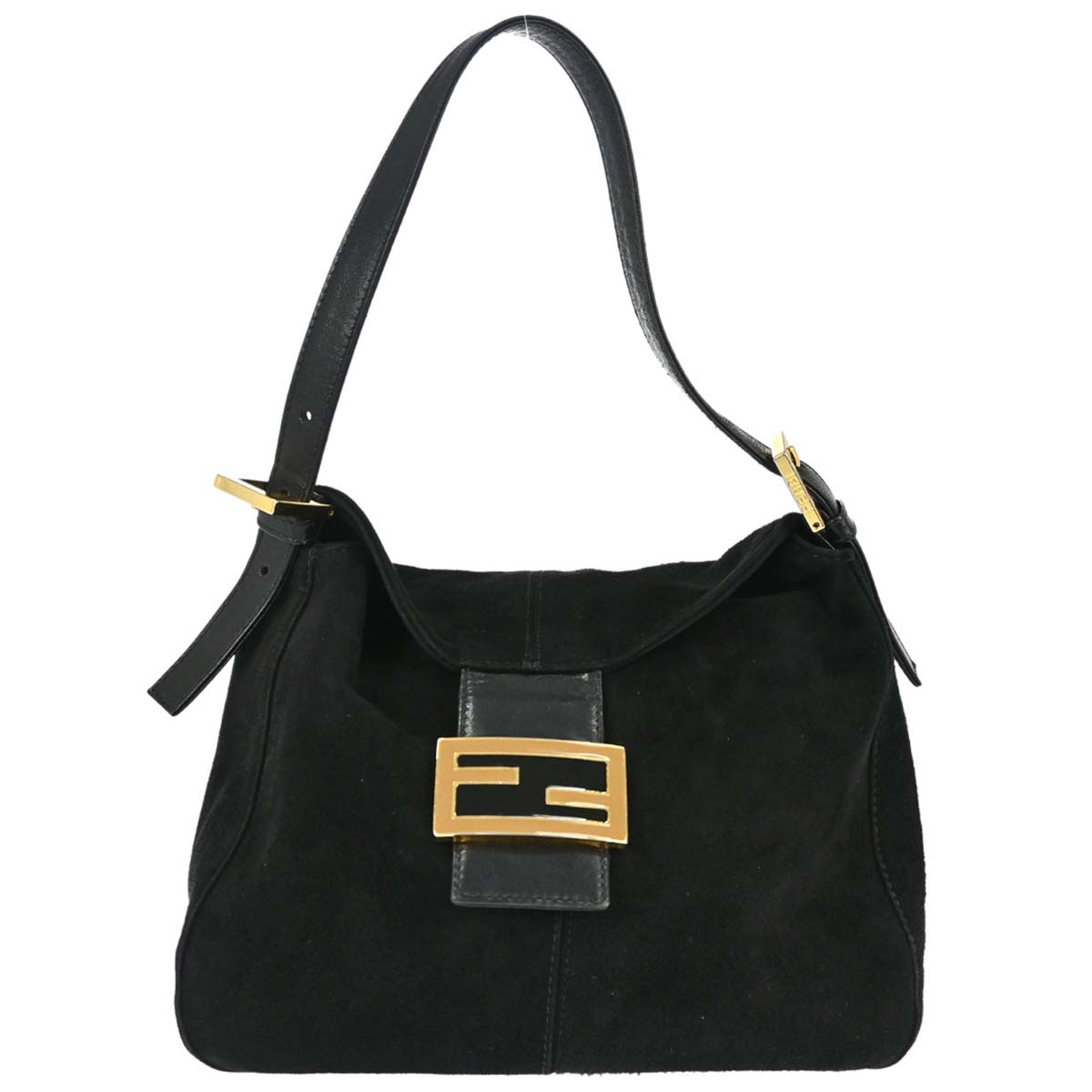 Fendi Black Suede Handbag