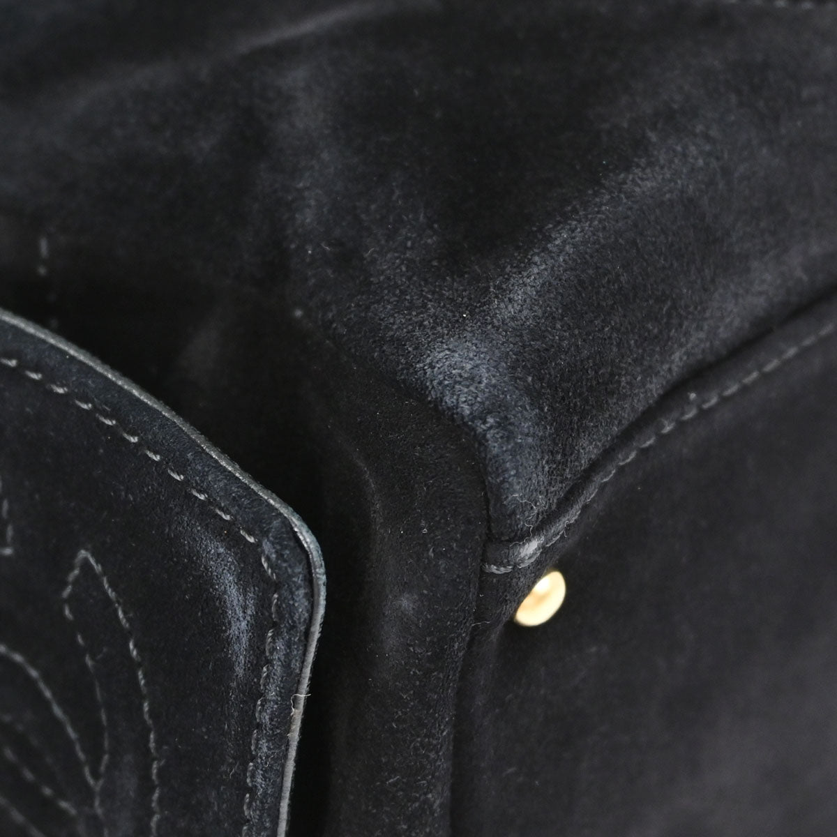 Chanel Black Suede Handbag